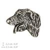 Irish Wolfhound II - Dog brooch in a gift box, elegant pin, lapel pin for Art-Dog brand jacket