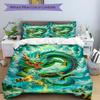 3pcs Dragon Art Duvet Cover Set, Cover For Bedroom Guest Room (1 Duvet Cover + 2 Pillowcase, Without Quilt),  Yy250922123