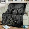 1PC Custom Name "Steampunk Beetle Artwork" Outdooor Flannel Blankets Throw Blanket All-Season Throw Gift Bedspread for Couch, Bed, Camping Holiday Bir