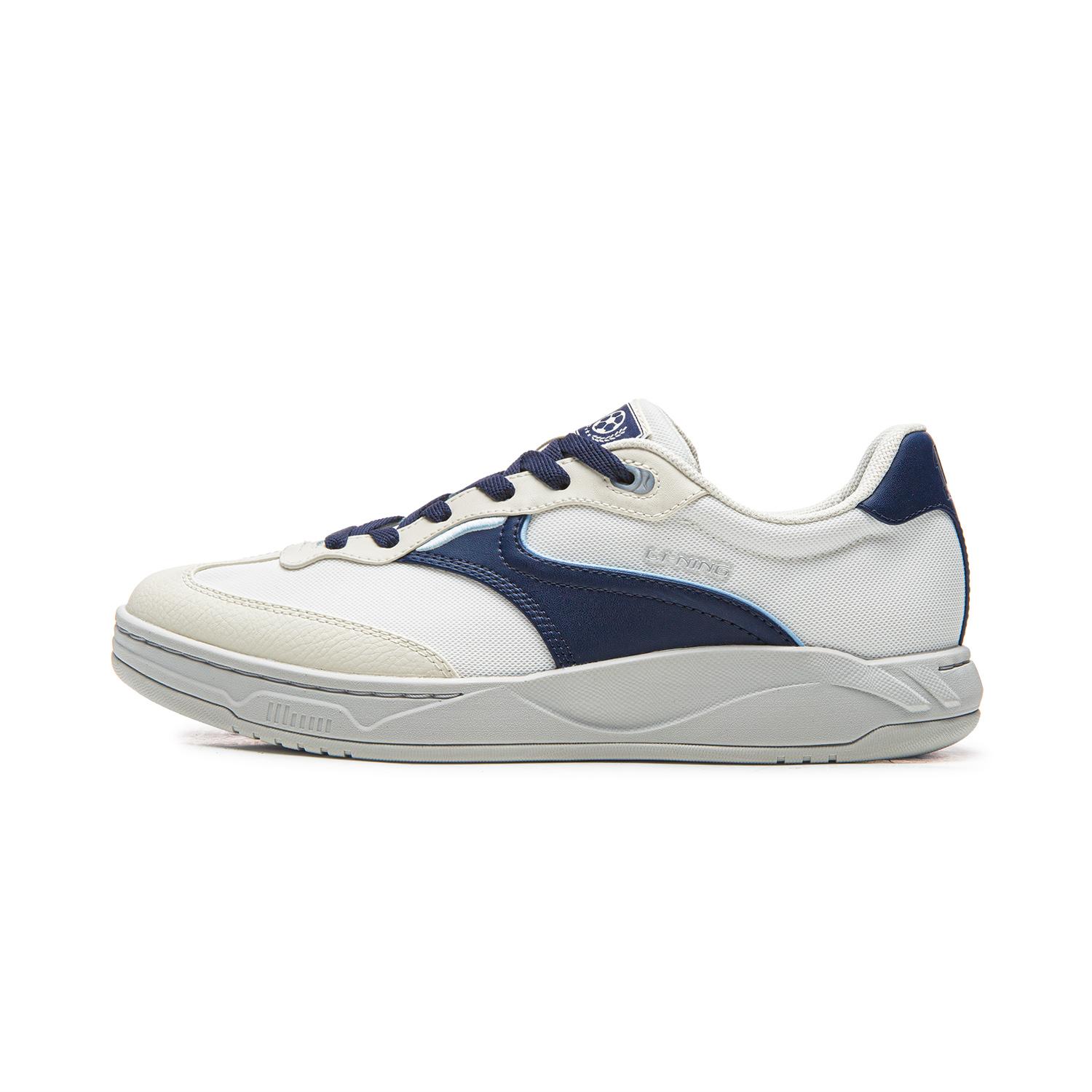 Li Ning Hedge Skateboard Shoes Unisex Low top Ivory/Navy Blue AGCW041-5 42