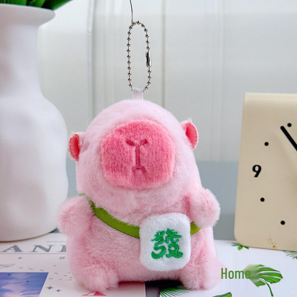 Pingente Capivara Chaveiro de Pelúcia - Presente de Aniversário Boneca de Pano