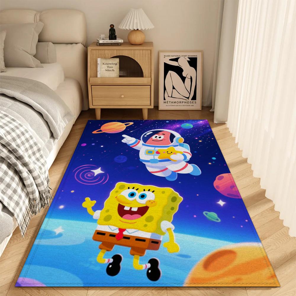 Fashion Entrance Mat Living Room Rugs Decoration S-spongebob Bath Mats Washable Non-slip Kitchen Rug Bedroom Carpet Balcony Door
