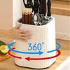 Practical Multi-Function Kitchen Storage Rack Rotating Space-saving Utensils Organizer Kitchen Storage Shelf Chopsticks