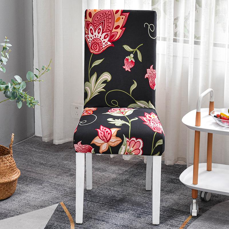 Stretch-Stuhlbezug für Esszimmerstühle, schmutzabweisend, Sitzbezug für Wohnzimmer, Hochzeit, Küche, Hotel, Zeremonie, Bankett, Büro, abnehmbar