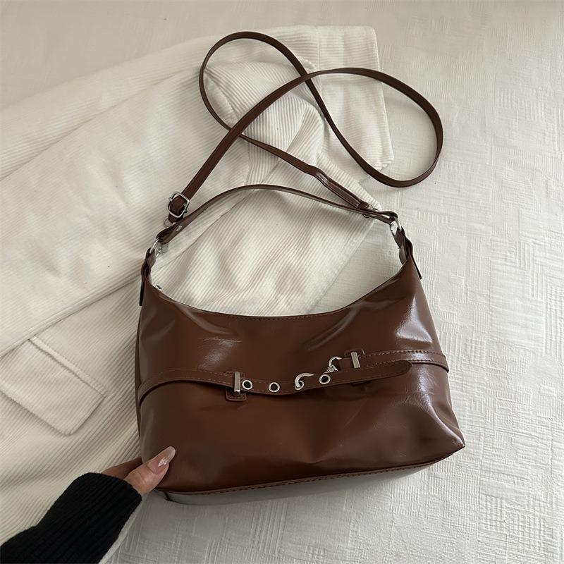 Retro High-End Achseltasche Damen Neue Einfache Pendler-Tragetasche Vielseitige Schulter-Umhängetasche