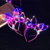 Concert Support Decoration Glowing Cat Ears Hair Band LED Rabbit Ears Headband  Kid