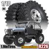 Remote Control Model Rubber Car Supplies Beadlock Wheel Mud Terrain Tires Set Wheel Tires Detachable Fine Car Parts