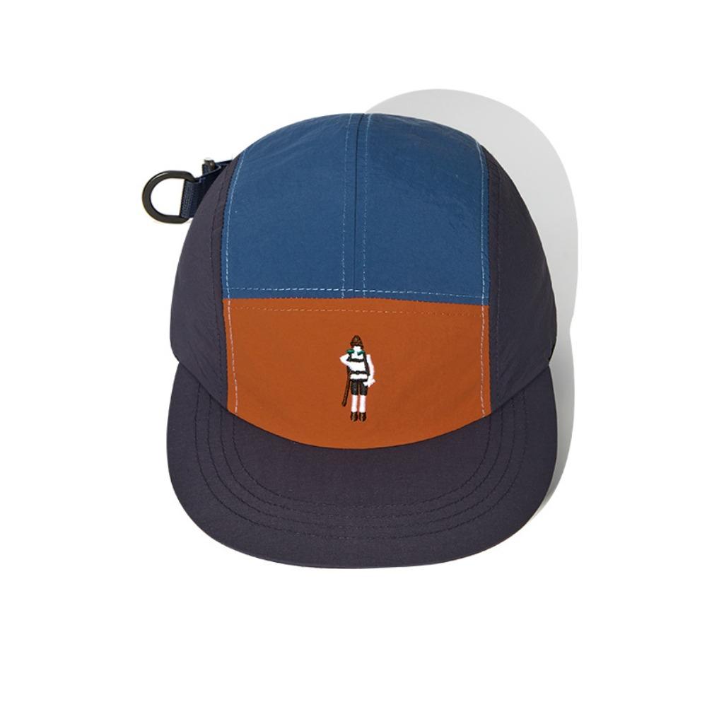 Waterproof Curved Brim Golf Hat Splicing Flat-brimmed Cap Casual Quick-drying Dad Hat  Fishing