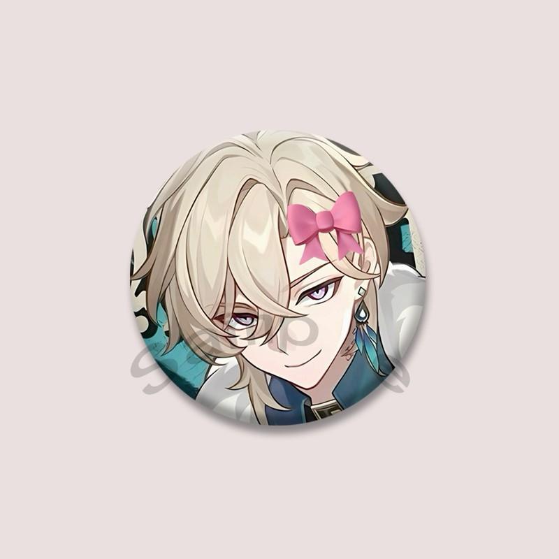 Game Series Honkai Star Rail Aventurine Badge Cartoon Character Soft Button Pins DIY Bag Hat Clothing Brooch Accessories Gifts
