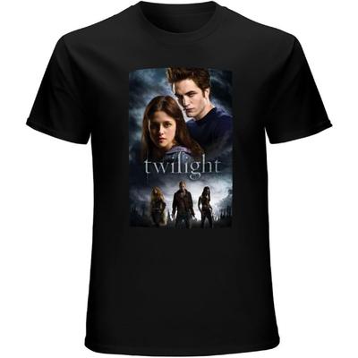 YIJUJIA Robert Pattinson Twilight Film Schwarze Farbe Hemd T-Shirt Weiß Schwarz