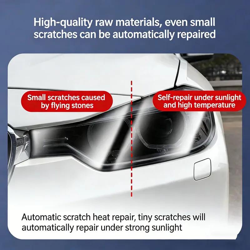 2Pcs Pre-Cut for Chery TIGGO 8 L 2025-2026 Car Clear PPF TPU Sticker Transparent Black Headlight Protective Film Accessories