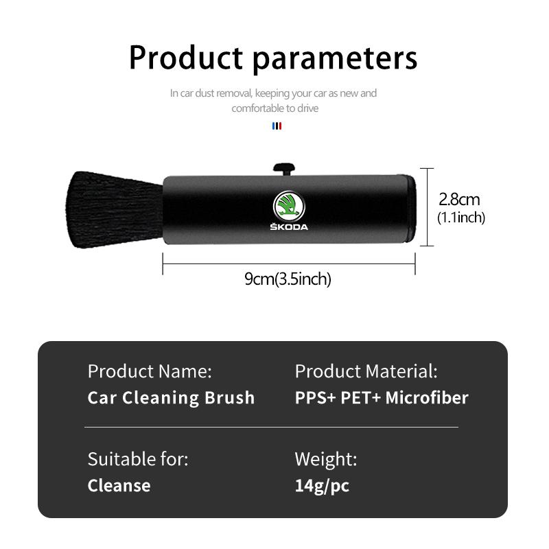 AAABR1 Car Interior Cleaning Car Vent Cleaning Soft Brush Air Conditioner Detail Brushes For Skoda Octavia A5 A7 RS Fabia Superb Rapid