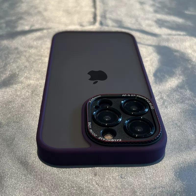 Applicable To iPhone15promax Lycra Matte All-inclusive Metal Goggles Mobile Phone Case Apple 14 Anti-drop Protective Case