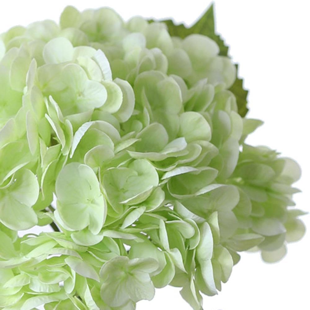 Silk Material Artificial Hydrangea Bouquet Wedding Hydrangea Stems  Office Decoration