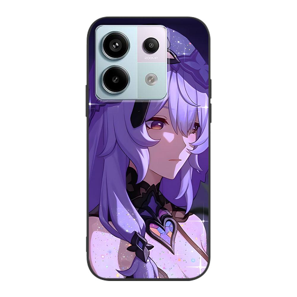 Black Swan Star Rail Game Case for Xiaomi Redmi 10 10C 9C 9A 9i 9 Prime 9T 12 12C 10A K40 Pro Black Soft TPU Mobile Phone Cover