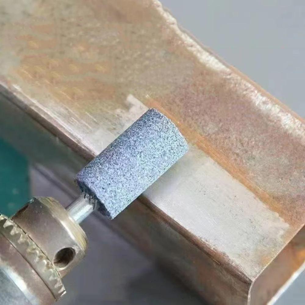 10Pcs Polishing Head Blue Wheel Head Electric Grinding Stone Wheel Abrasive Mounted Stone Dremel Accessories 4-10mm