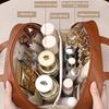 High Appearance  Large Capacity Pu Double Zipper Portable Makeup Bag Retro Travel Home Waterproof And Anti Fouling