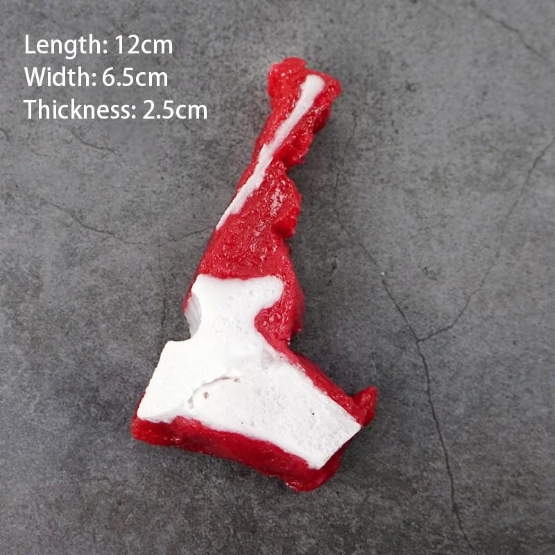 1PC Fake Food Meat Restaurant Store Shop Decor Artificial Food Fake Beef Chops Artificial Meat Meat Model Decor Props