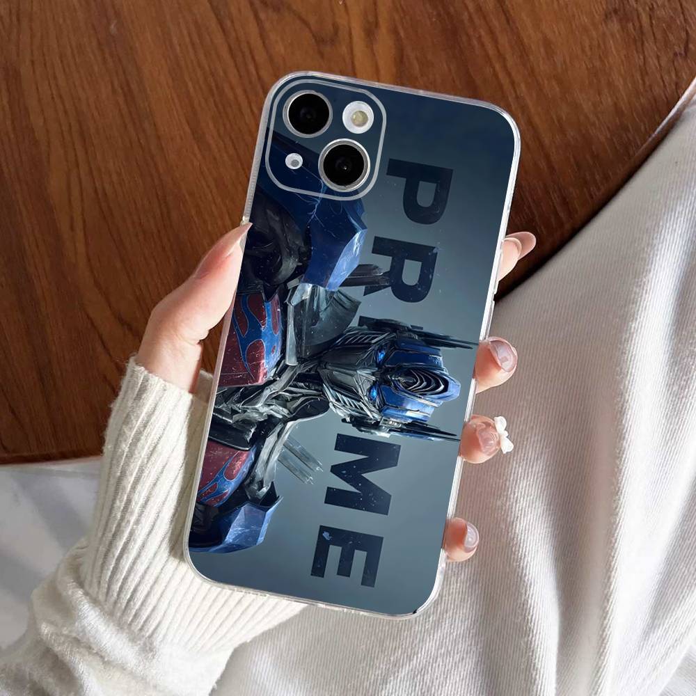 Cartoon G-Gundams Transparent Phone Case For IPhone 16 15 14 13 12 11 Pro Max Plus Soft Cover