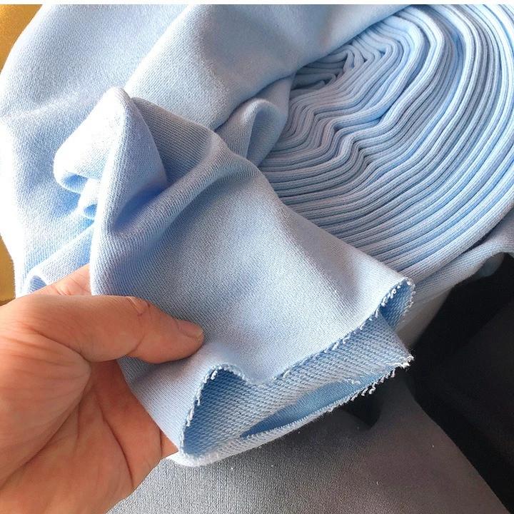 Wide 180cm French Terry Loop Cotton Knitted Fabric Abrasion-Resistant Sweatshirt Sweater Suit Sports Casual Wear Comfortable