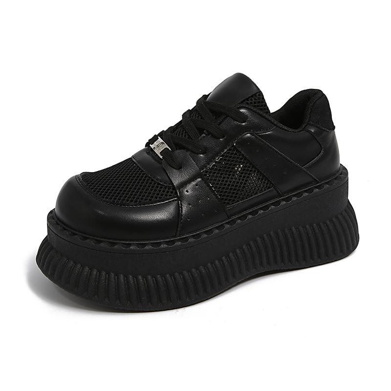 Fashion 2025 New Outdoor Mesh Women's Vulcanize Shoes Platform Breathable Hot Sale Lace Up Women Sneakers Versatile Ladies Casual Shoes