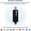Chaowei High Gain TV Antenna Amplifier Signal Booster for HD TV Antenna with USB Power Supply, Boost Any Passive Antenna up to 50 Miles Range Gain