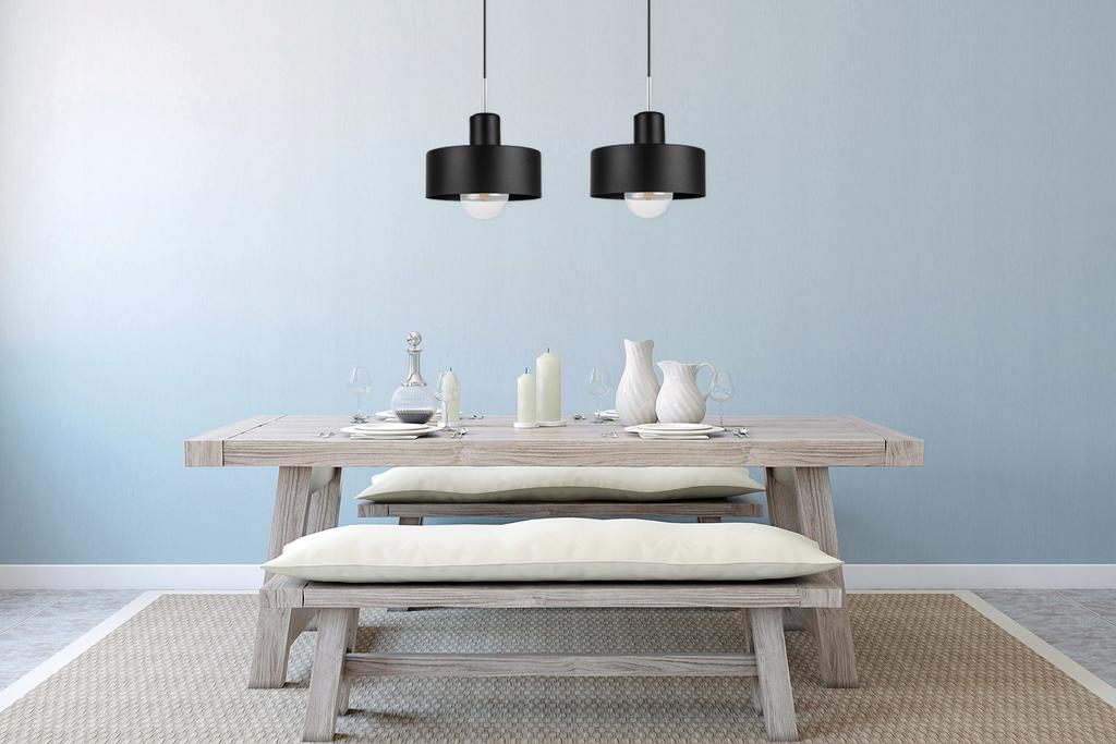 MODERN CEILING HANGING LAMP, METAL LAMPSHADE