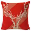 Christmas Pillowcase Gray and White Plaid Office Lumbar Support Home Bedside Cushion Car Neck Cushion