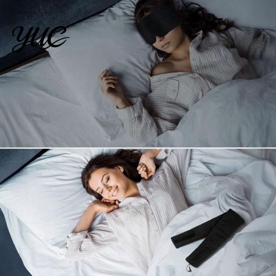 Adjustable Head Support 3-in-1 Travel Sleep Mask Set, Blackout Eye Cover with Neck Pillow & Road Trip Comfort Gear Arm Support, Portable Rest Kit for
