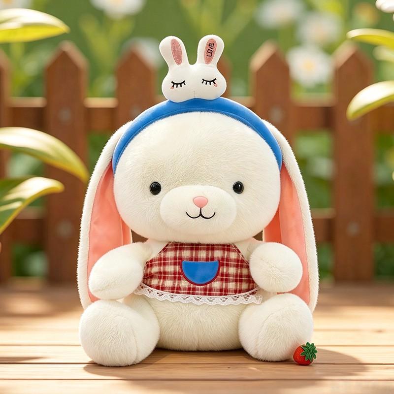 Soft Plush Bunny Hairband Toy Adults - Cute Rabbit Stuffed Animal Pillow Companion Gift Bedroom 60cm 1.43kg