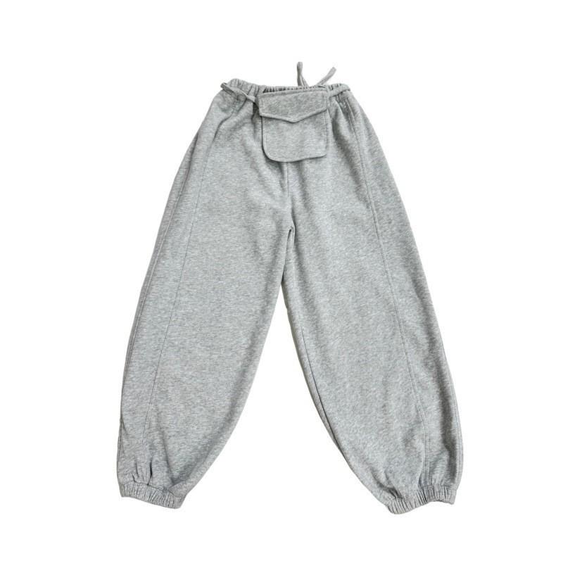

2025 Autumn/Winter Boys Korean Style Knitted Sweatpants with Cuffed Legs and Small Pocket Trend 150cm