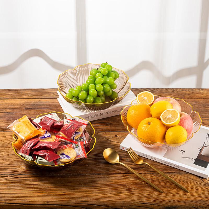 Rundes Kunststoff-Snack- & Dessertteller-Set