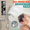 Silver Stainless Steel Shower Stall Faucet  Set Rainfall Rain Mixer Towel Swivel Spout Bath Head Bathroom Sprinkler Mixer Tap Set