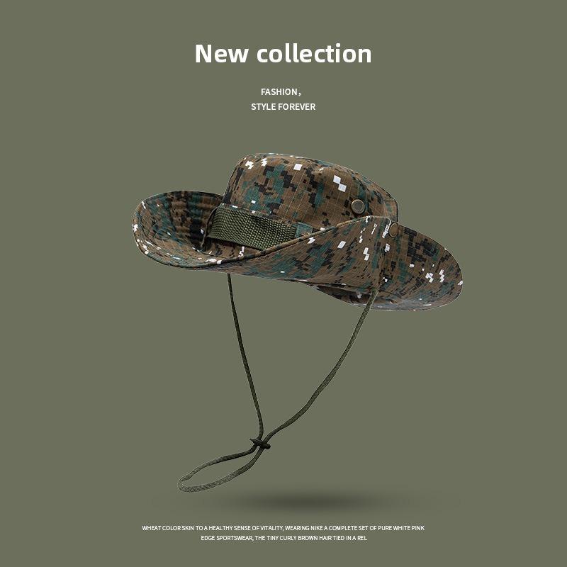 Bucket hat outdoor men's hat summer thin anti-ultraviolet women's sunshade quick-drying sunscreen breathable mountaineering hat