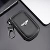 Husă din Piele pentru Chei Auto cu Logo Metalic 3D, Geantă Portofel cu Fermoar, Suport pentru Accesorii Bentley Flying Spur Continental GT Bentayga Mulsanne
