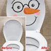 2PCS/SET Self-adhesive Toilet Seat Sticker Waterproof Wall Sticker  Dormitory