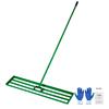 Lawn Leveling Rake, 48"x10" Level Lawn Tool, Heavy-duty Lawn Leveler with 78" Steel Extended Handle, Yard Leveling Rake Suit for Garden, Golf Lawn,