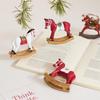 Cross-Border 3D Resin Pony Christmas Tree Ornament – Animal Figurine Hanging Decoration