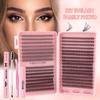 640 Cluster Einzelne Falsche Wimpern - DIY Segmente mit Buchkleber-Typ