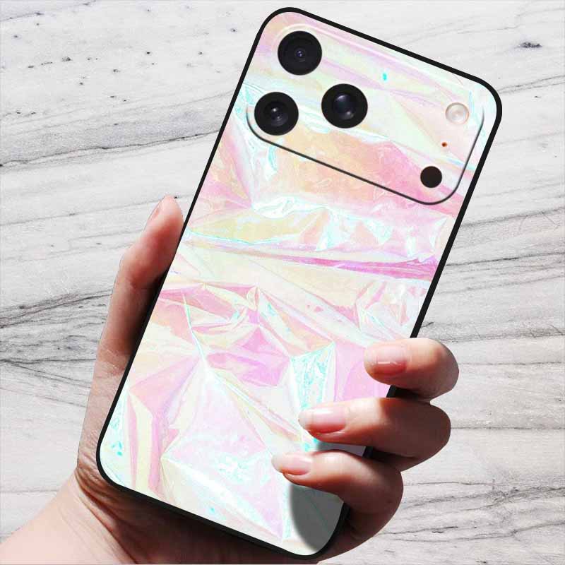 Marble Case For iPhone 16 Pro Max Black Edge Cover For iPhone17 Air 16e iPhone16 Plus Luxury Silicone Phone Cases Soft TPU Bag