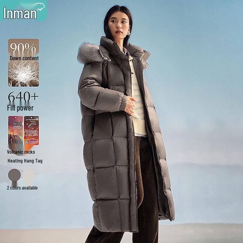 INMAN Women s 2025 Winter Warm Lightweight Puffer Down Jacket L