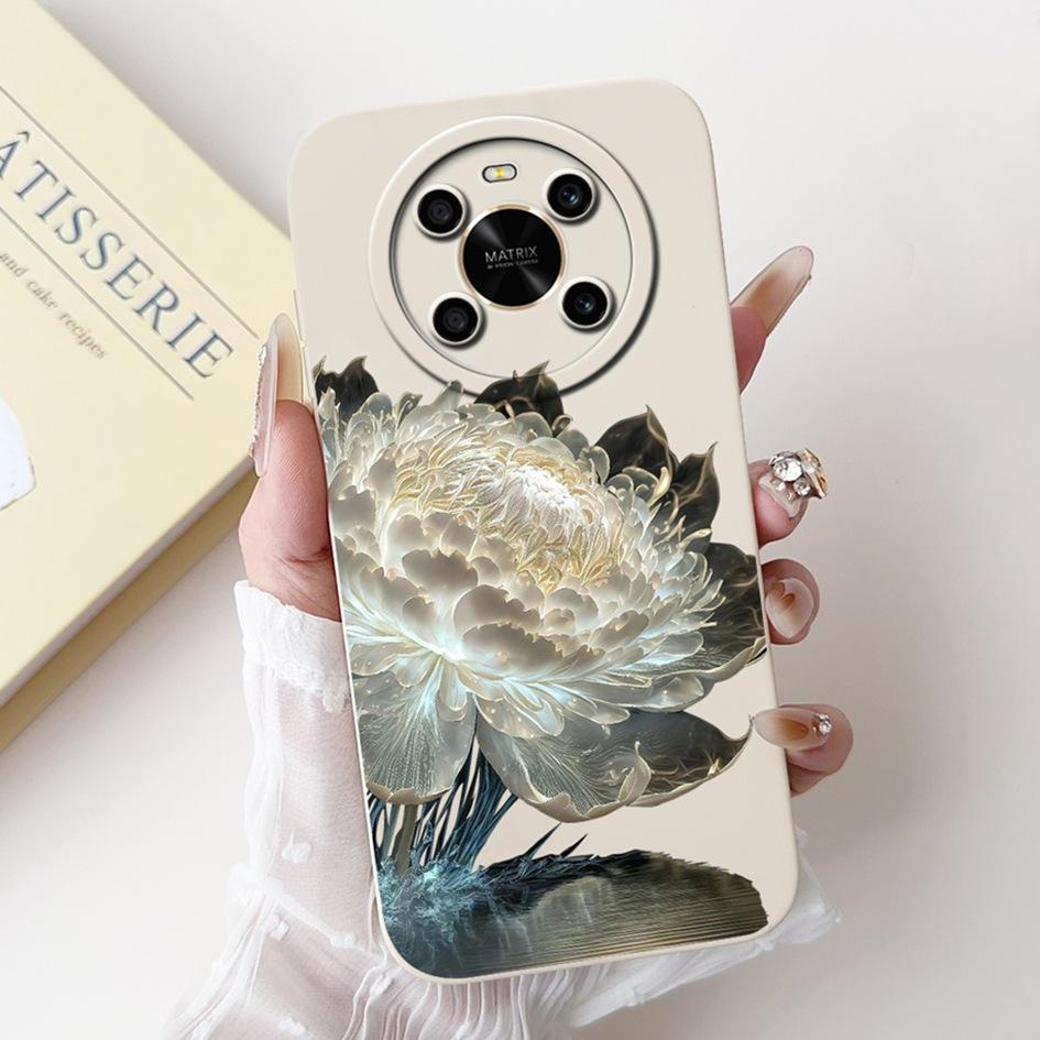 

For Honor Magic 4 Lite Case ANY-LX1 ANY-LX2 ANY-LX3 Shockproof Cover Fashion Flower Soft Silicone Matte Cases For Honor X9 Funda Honor X9