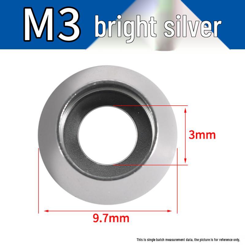 Farbiger Sechskantschrauben-Unterlegscheiben-Satz aus Aluminiumlegierung: Größen M2-M8