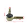 M10-M12 Spurstangenkopf-Kits Kugelgelenk Ersatz für CF Moto 9030-101170 Achsschenkel CFMOTO Zforce 1000 800 500 X6 ATV Teile