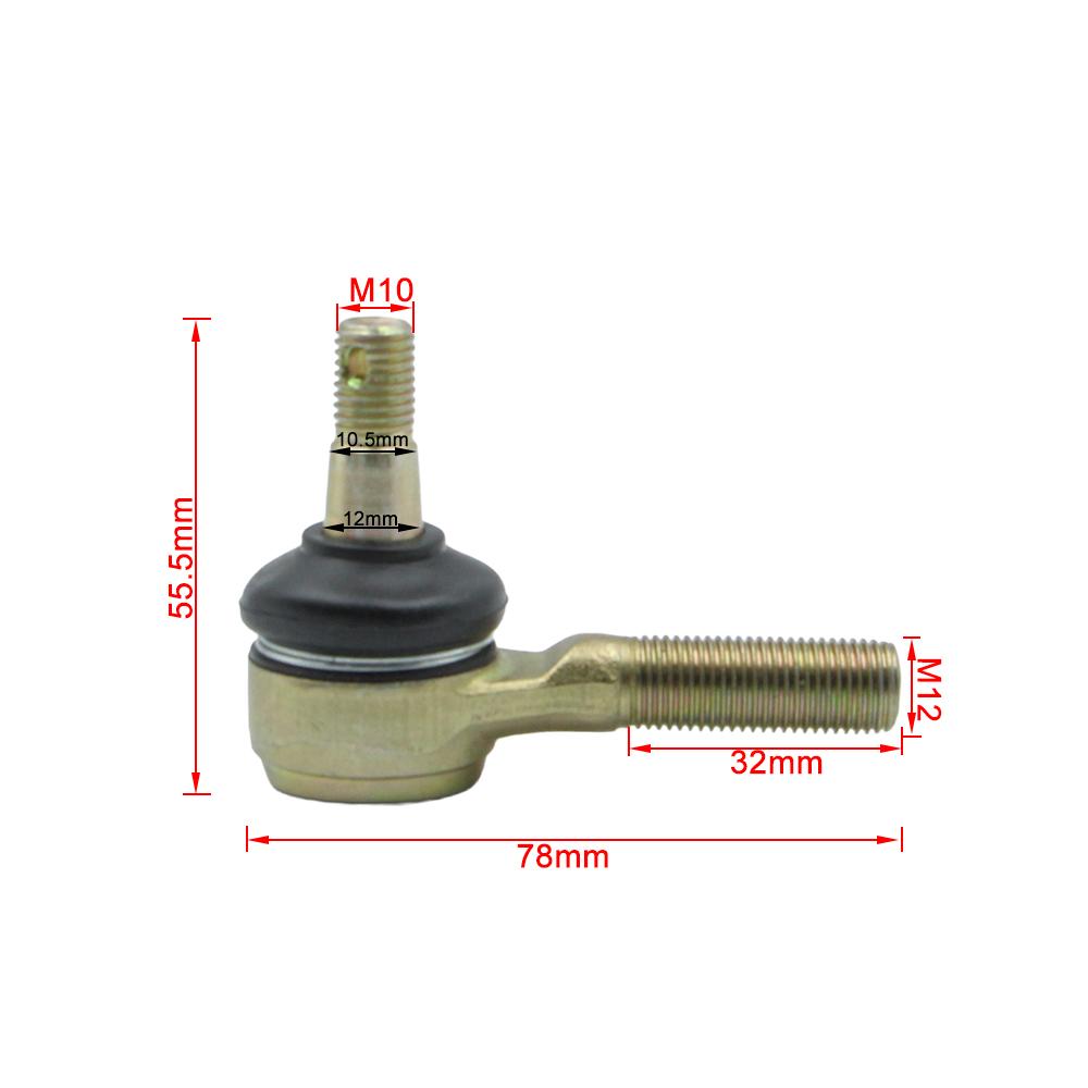M10-M12 Spurstangenkopf-Kits Kugelgelenk Ersatz für CF Moto 9030-101170 Achsschenkel CFMOTO Zforce 1000 800 500 X6 ATV Teile