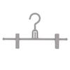 Shinkohanger Mono Closet Skirt Hanger Set of 2 with Clips, Connecting Hooks, and Swivel Hooks, Gray, 36 X 20 X 3 Cm