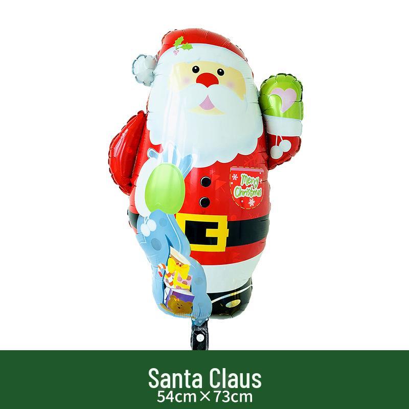 Celebrate Christmas with 18/32-Inch Aluminum Foil Balloons - Festive Santa and Snowman Decorations