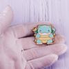 Strong Tortoise Elf Enamel Pin Kawaii Cute Cuckold Marine Animal Golden Medal Brooch Video Game Fans Badge Gifts