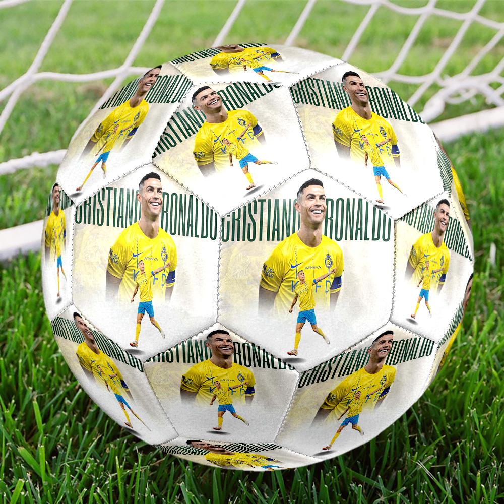 1pc Portugals Celebration Moment Size 5 Indoor Soccer Ball Colorful Machine Stitched PVC Competition Ready Durable High-Bounce. Q7065 Size 5