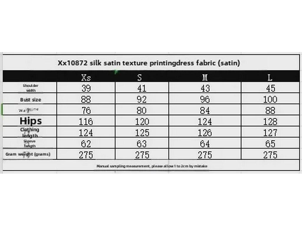 European & American Style Women's Round Neck Print Silk Satin Trumpet Sleeve Dress